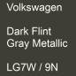 Preview: Volkswagen, Dark Flint Gray Metallic, LG7W / 9N.